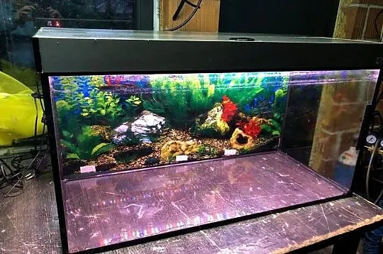 Akwarium 80x35x40 112 L pokrywa aluminiowa , oświetlenie 2 x led, Łódzkie, Justynów