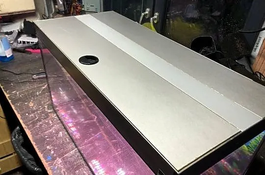 Akwarium 80x35x40 112 L pokrywa aluminiowa , oświetlenie 2 x led, Łódzkie, Justynów