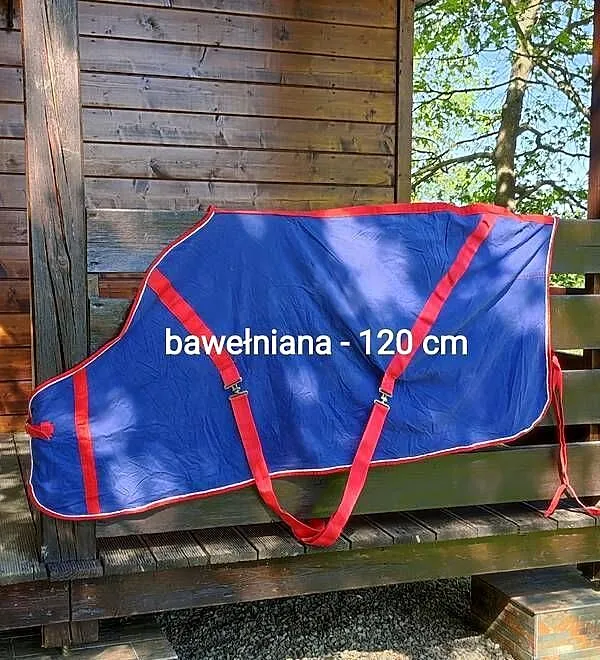 Jak nowa derka bawełniana 120 cm - letnia stajenna, transportowa, Małopolskie, Jasień