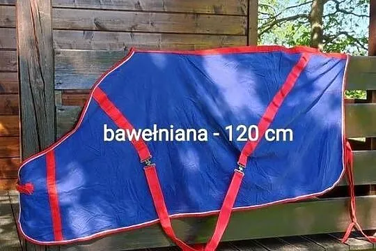 Jak nowa derka bawełniana 120 cm - letnia stajenna, transportowa, Małopolskie, Jasień