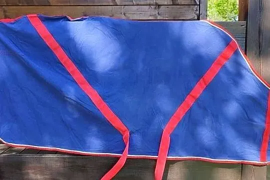 Jak nowa derka bawełniana 120 cm - letnia stajenna, transportowa, Małopolskie, Jasień