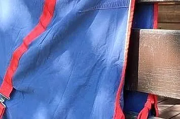 Jak nowa derka bawełniana 120 cm - letnia stajenna, transportowa, Małopolskie, Jasień