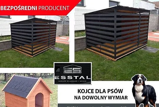 Kojec dla Psa , KOJCE dla Psów ,Klatka dla Psów , Zadaszenie - ESSTAL-, Podlaskie, Hajnówka