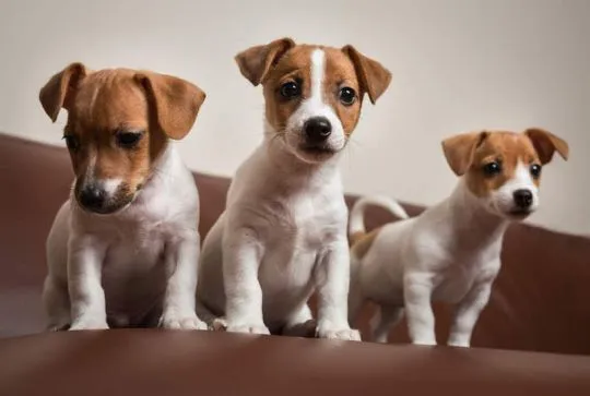 Cztery piękne psy rasy Jack Russell dostępne na sprzedaż.