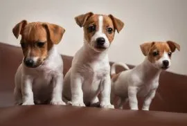 Cztery piękne psy rasy Jack Russell dostępne na sprzedaż.