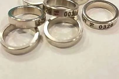 Obrączki stal nierdzewna 7mm/18mm