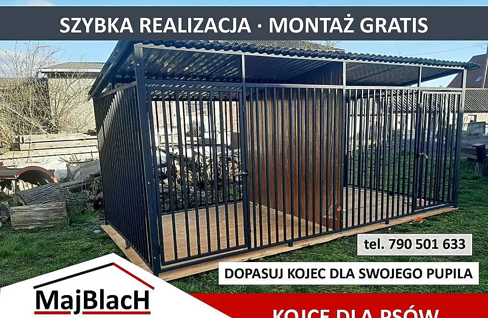 Kojec dla Psa - | Kojce dla Psów | Różne Wymiary - Maj-Blach, Małopolskie, Wieliczka