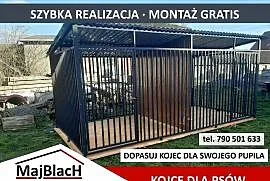 Kojec dla Psa - | Kojce dla Psów | Różne Wymiary - Maj-Blach