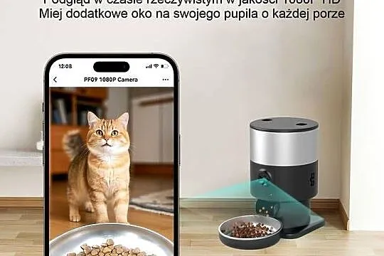 Podajnik karmy 3L ze stali nierdzewnej z WIFI i kamerą HD GWARANCJA, Łódzkie, Łódź