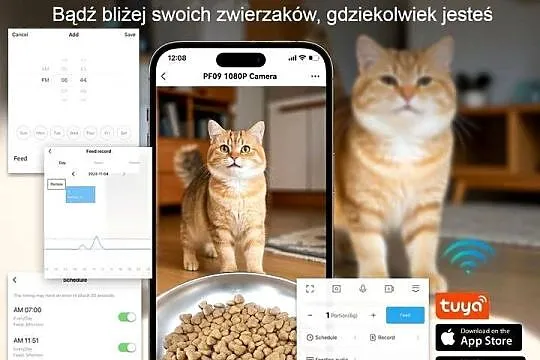 Podajnik karmy 3L ze stali nierdzewnej z WIFI i kamerą HD GWARANCJA, Łódzkie, Łódź