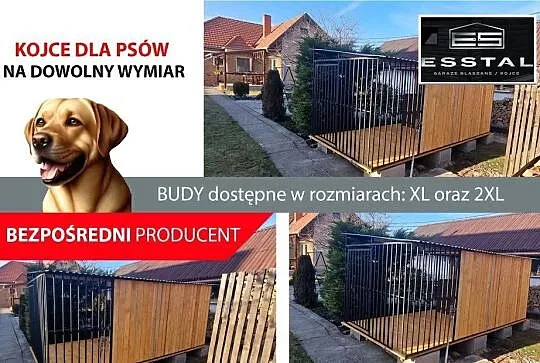 Kojec dla Psa , KOJCE dla Psów ,Dowolne Rozmiary , Dodatki - ESSTAL-, Podlaskie, Łomża