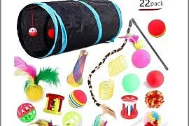 Zestaw zabawek dla kota - 22 szt