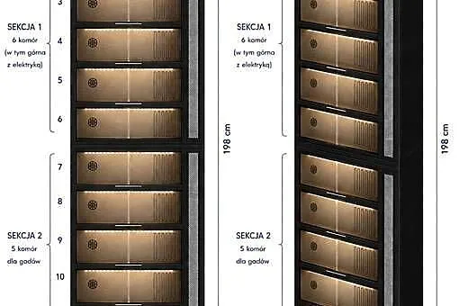 Rack system, regał terrarium węże jaszczurki
