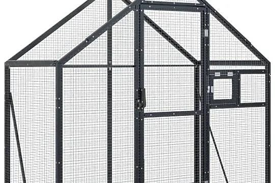 vidaXL Woliera, antracytowa, 179x100x185 cm(SKU:152260)
