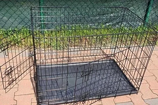 Klatka kennelowa metalowa dla psa,kojec XL