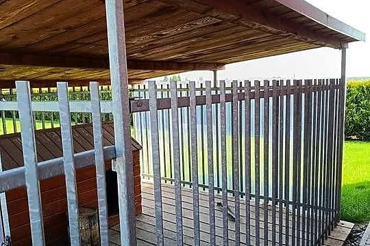 Kojec dla psa stał ocynk, Śląskie, Wilamowice