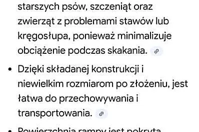 Składana rampa dla dużych psów, Pomorskie, Starogard Gdański