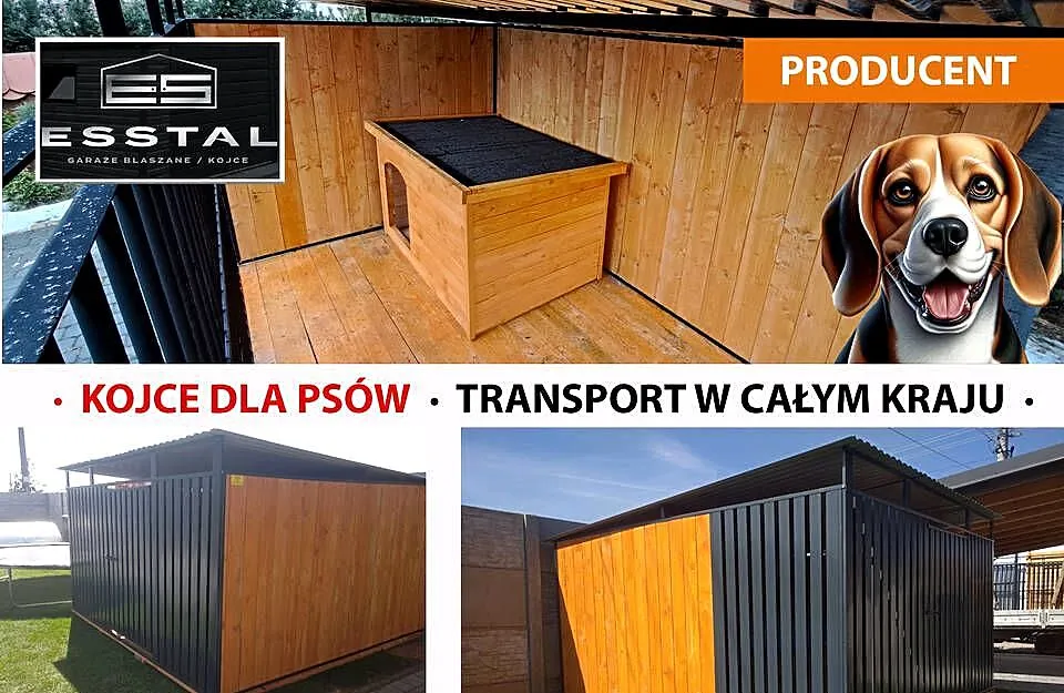 Kojec dla Psa 3x3 - ściany drewniane Impregnowane | KOJCE | - ESSTAL, Lubelskie, Janów Lubelski