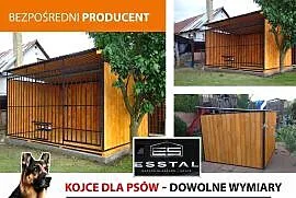 C143 Kojec dla Psa 3x2 - ściany drewniane Impregnowane | KOJCE | - ESSTAL