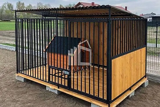 Kojec dla psów 3x2m - Uchwyt na miski ściany zabudowane podłoga  ID594, Wielkopolskie, Leszno
