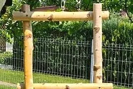 Brzozowa huśtawka dla większych papug