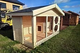 kojec dla psów, ocieplana buda 300x200x240h PRODUCENT  WoodStuff