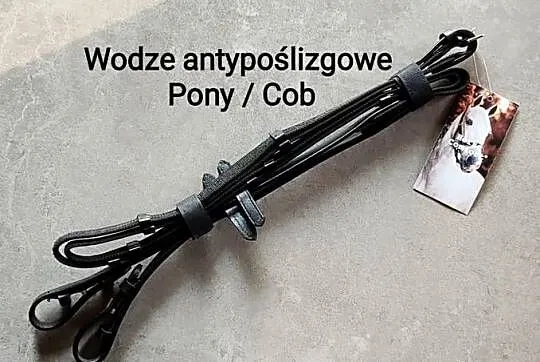 Wodze antypoślizgowe z motylkami i stoperami, na haczyki - PONY/ COB, Małopolskie, Jasień