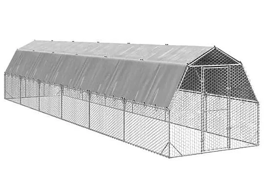 vidaXL Kurnik z dachem 2,5x12x2,25 m(SKU:3328525)