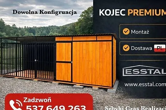Duży Kojec dla Psa , KOJCE dla Psów , Kojec na Wymiar  - ESSTAL-, Mazowieckie, Węgrów