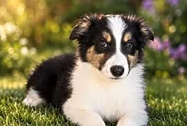 Suczka rasy Border Collie Tricolor