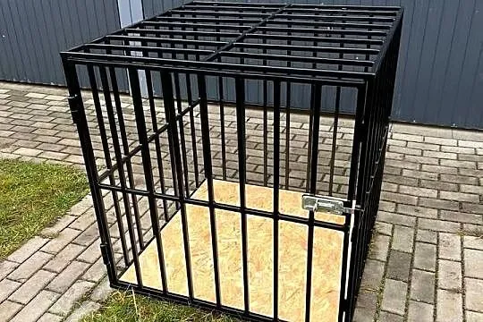 Duża klatka dla psa, kojec, transporter XXL 95x95x95 cm