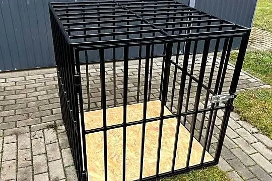 Duża klatka dla psa, kojec, transporter XXL 95x95x95 cm, Śląskie, Wojska