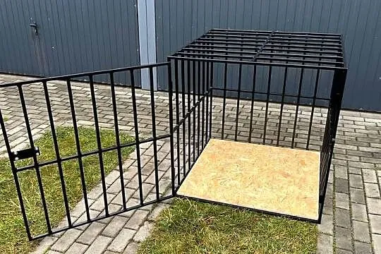 Duża klatka dla psa, kojec, transporter XXL 95x95x95 cm, Śląskie, Wojska