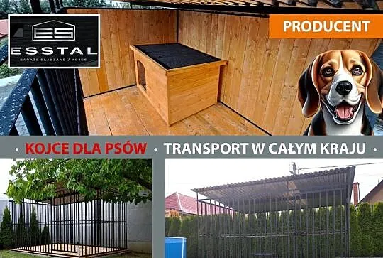 Kojec dla Psa , KOJCE dla Psów ,Dowolne Rozmiary , Dodatki - ESSTAL-