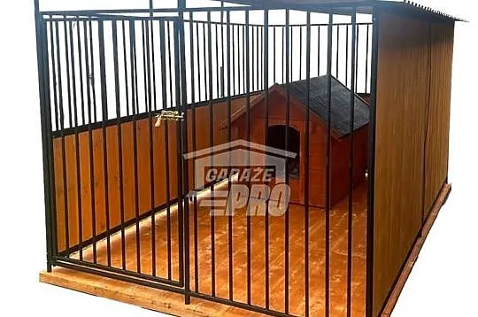 Kojec dla psów 2x3m - Drewniana podłoga - ściana zabudowana drewnem  GP398, Pomorskie, Kwidzyn