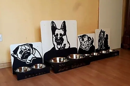 Stojak na miski dla psa,Stojak na miski dla kota, Podkarpackie, Tyczyn