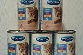 Winston Karma dla kotów bez cukru z JAGNIĘCINĄ puszka 5x400g
