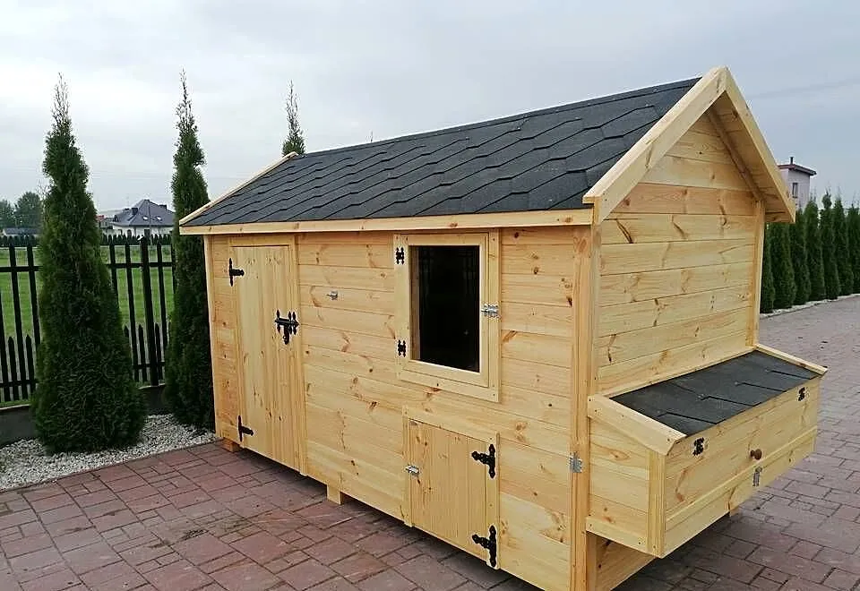 Kurnik dla kur z otwieranym jajecznikiem 350x200x210cm,, Mazowieckie, Rybno