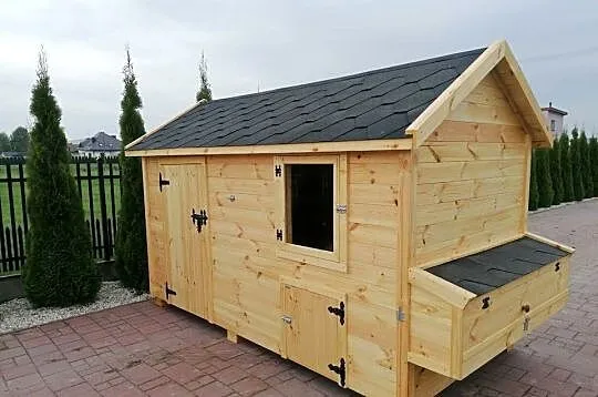 Kurnik dla kur z otwieranym jajecznikiem 350x200x210cm,, Mazowieckie, Rybno