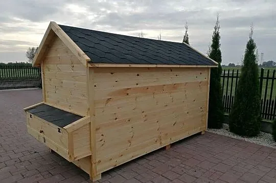 Kurnik dla kur z otwieranym jajecznikiem 350x200x210cm,, Mazowieckie, Rybno