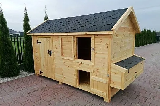 Kurnik dla kur z otwieranym jajecznikiem 350x200x210cm,, Mazowieckie, Rybno