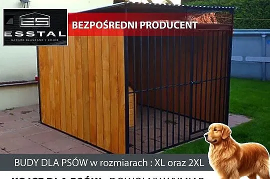 Kojec dla Psa , KOJCE dla Psów ,Klatka , Box , Zadaszenie  - ESSTAL
