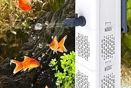 Cichy filtr wewnętrzny do akwarium 4 w 1, filtr akwariowy, 20-60L