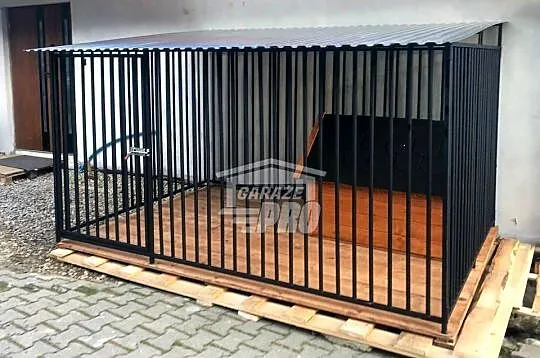 Kojec dla psów 3x2m - Drewniana podłoga - Dach spad w przód GP394, Warmińsko-mazurskie, Morąg