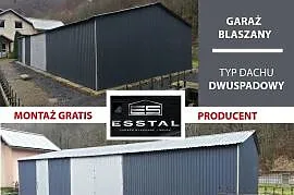 C56 Garaż Blaszany - Hala Magazynowa | MAGAZYN | Wiaty , Hale | - ESSTAL