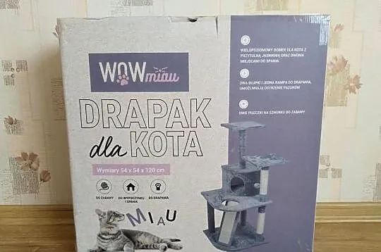 NAJTANIEJ Drapak Dla Kota 120cm Domek Legowisko Piłki Słupki Wysyłka, Śląskie, Zabrze