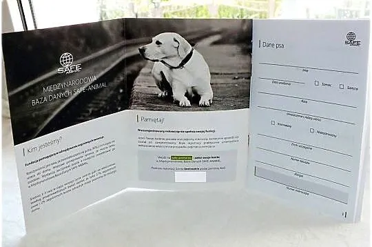 Książeczka Zdrowia dla Psa SAFE-ANIMAL Nowa, Lubuskie, Lubsko