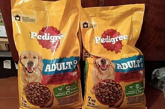 Zestaw 2 x 7kg karma sucha PEDIGREE z wołowiną dla psa.