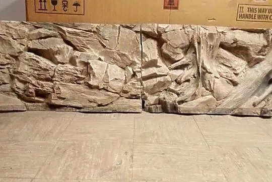 Tło do dużego akwarium 200x46 cm żywica epoksydowa