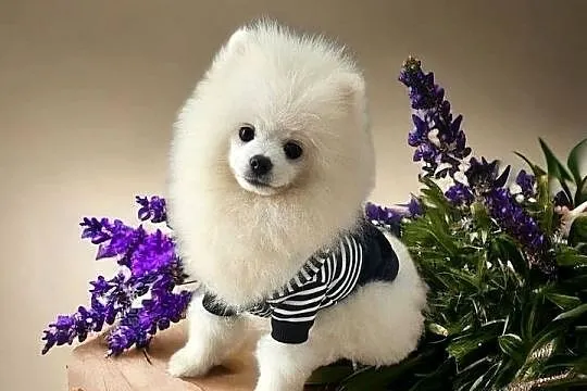 Biały Pomeranian - Do odbioru - Puchaty MIŚ ! Rodowód - Umowa - MICROCHIP, Opolskie, Opole
